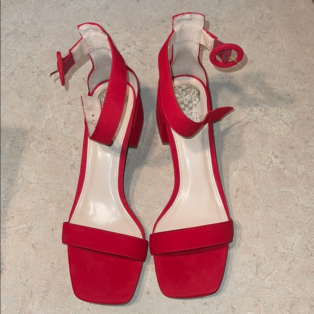 Vince Camuto Red block heels